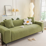 High Stretch Herringbone Textured Slipcover for Standard & L-Shaped Sectional Couches - Ornate Home