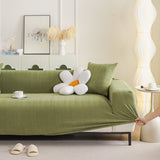 High Stretch Herringbone Textured Slipcover for Standard & L-Shaped Sectional Couches - Ornate Home