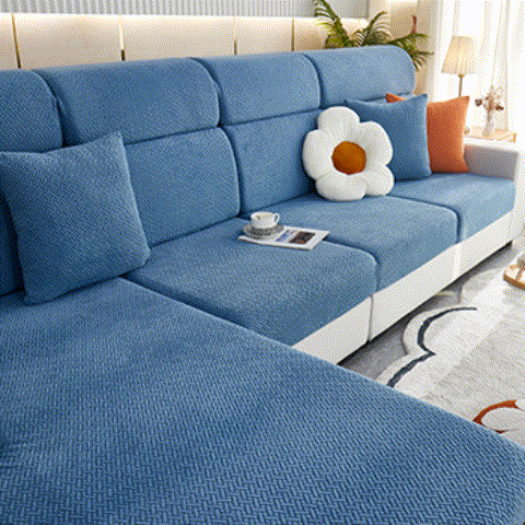 High Stretch Separate Cushion Covers Sofa Slipcover for L-Shaped Sectional Couch - Ornate Home