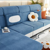High Stretch Separate Cushion Covers Sofa Slipcover for L-Shaped Sectional Couch - Ornate Home