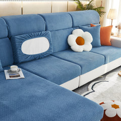 High Stretch Separate Cushion Covers Sofa Slipcover for L-Shaped Sectional Couch - Ornate Home