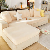 High Stretch Separate Cushion Covers Sofa Slipcover for L-Shaped Sectional Couch - Ornate Home