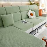 High Stretch Separate Cushion Covers Sofa Slipcover for L-Shaped Sectional Couch - Ornate Home