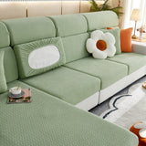 High Stretch Separate Cushion Covers Sofa Slipcover for L-Shaped Sectional Couch - Ornate Home