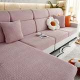 High Stretch Separate Cushion Covers Sofa Slipcover for L-Shaped Sectional Couch - Ornate Home