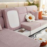 High Stretch Separate Cushion Covers Sofa Slipcover for L-Shaped Sectional Couch - Ornate Home