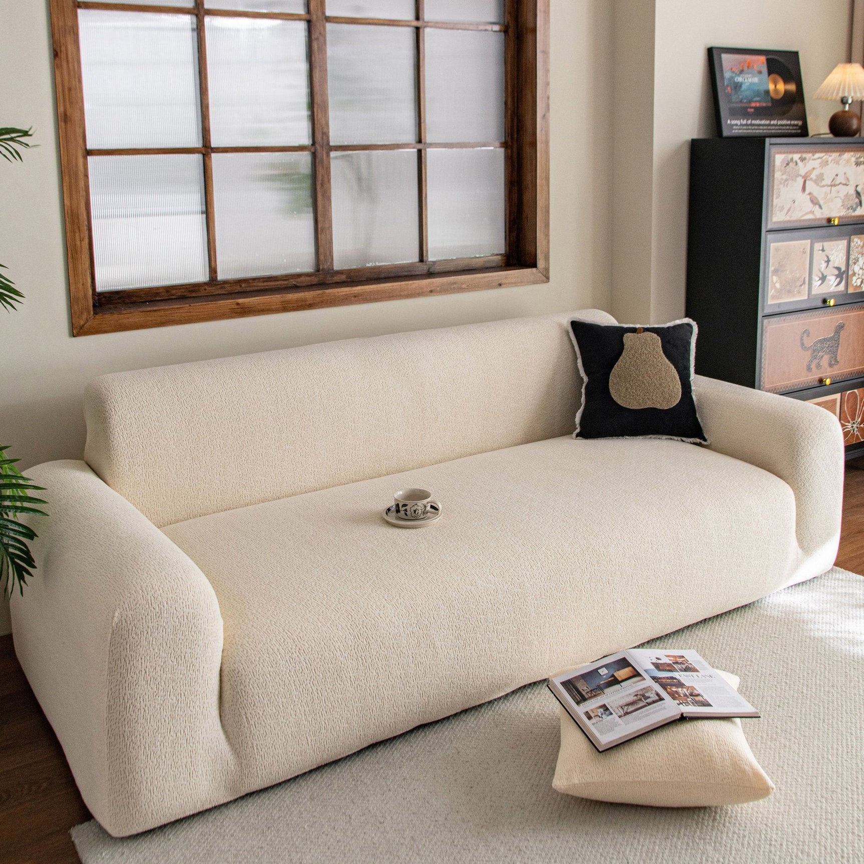 High Stretch Sofa Slipcover, Non Slip Couch Sofa Cover Washable Furniture Protector - Ornate Home