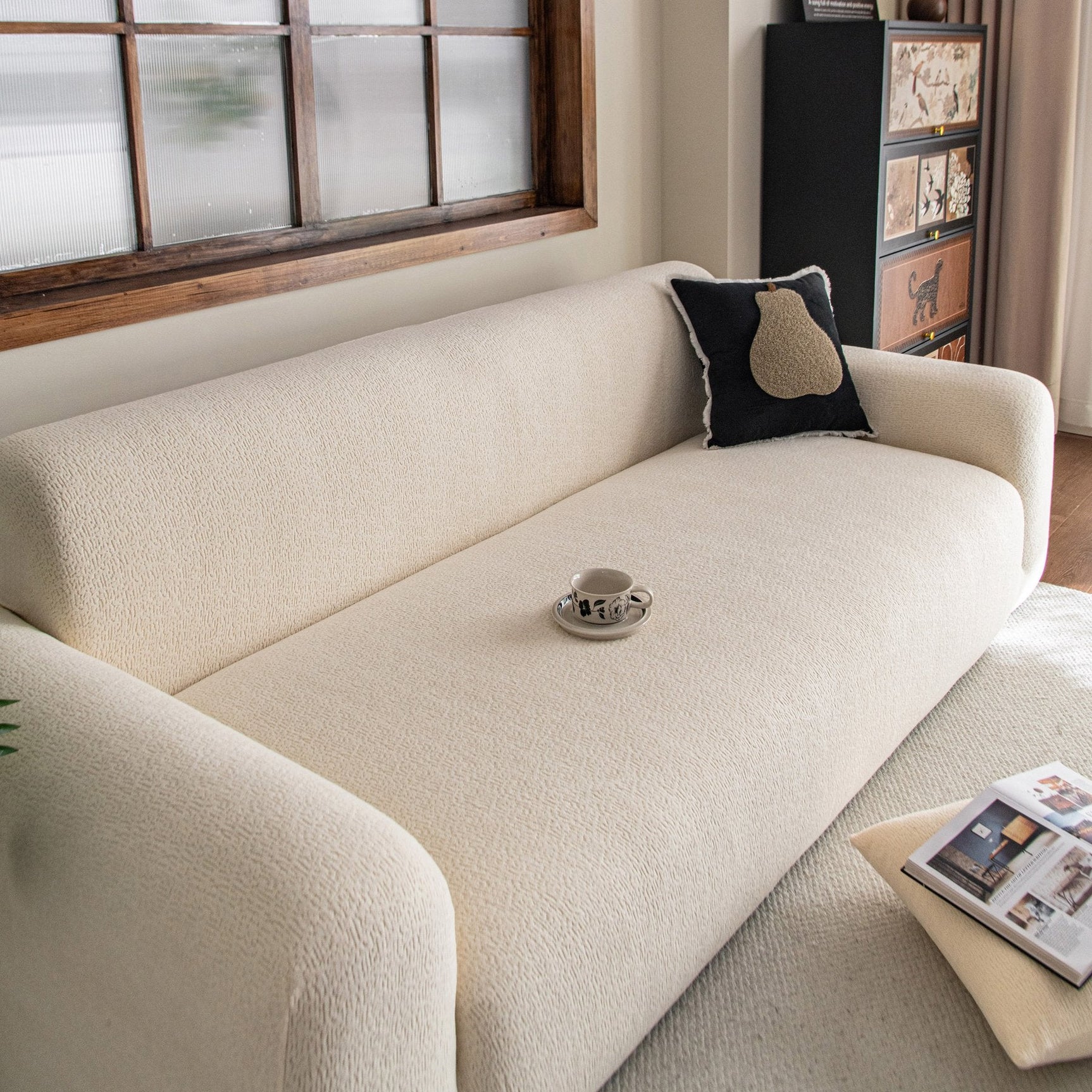 High Stretch Sofa Slipcover, Non Slip Couch Sofa Cover Washable Furniture Protector - Ornate Home