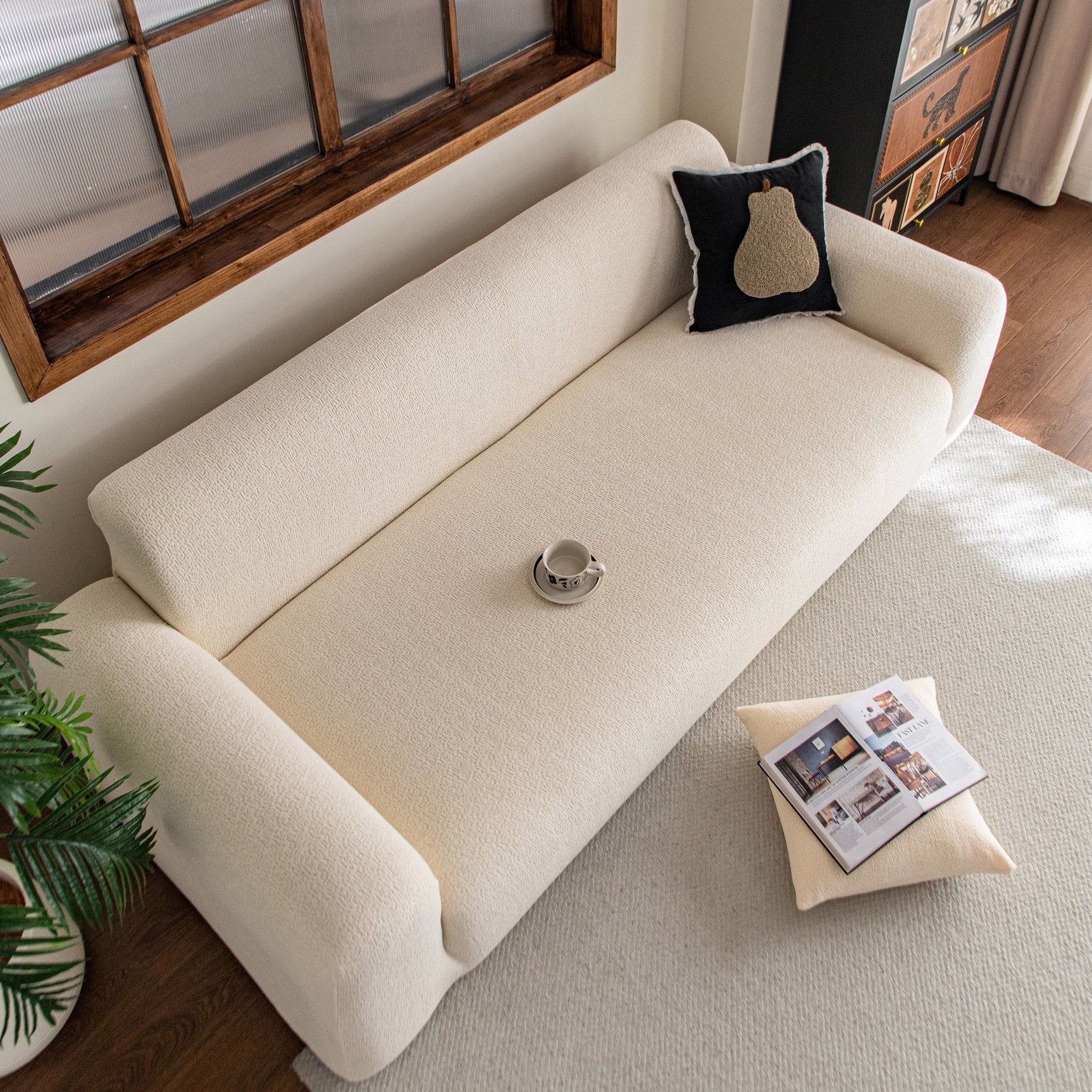 High Stretch Sofa Slipcover, Non Slip Couch Sofa Cover Washable Furniture Protector - Ornate Home