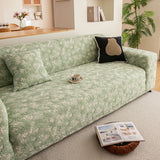 High Stretch Thick 3D Spacer Sofa Cover, Air-Layer Jacquard Cushioned Couch Slipcover - Ornate Home