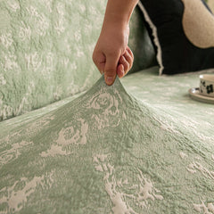 High Stretch Thick 3D Spacer Sofa Cover, Air-Layer Jacquard Cushioned Couch Slipcover - Ornate Home