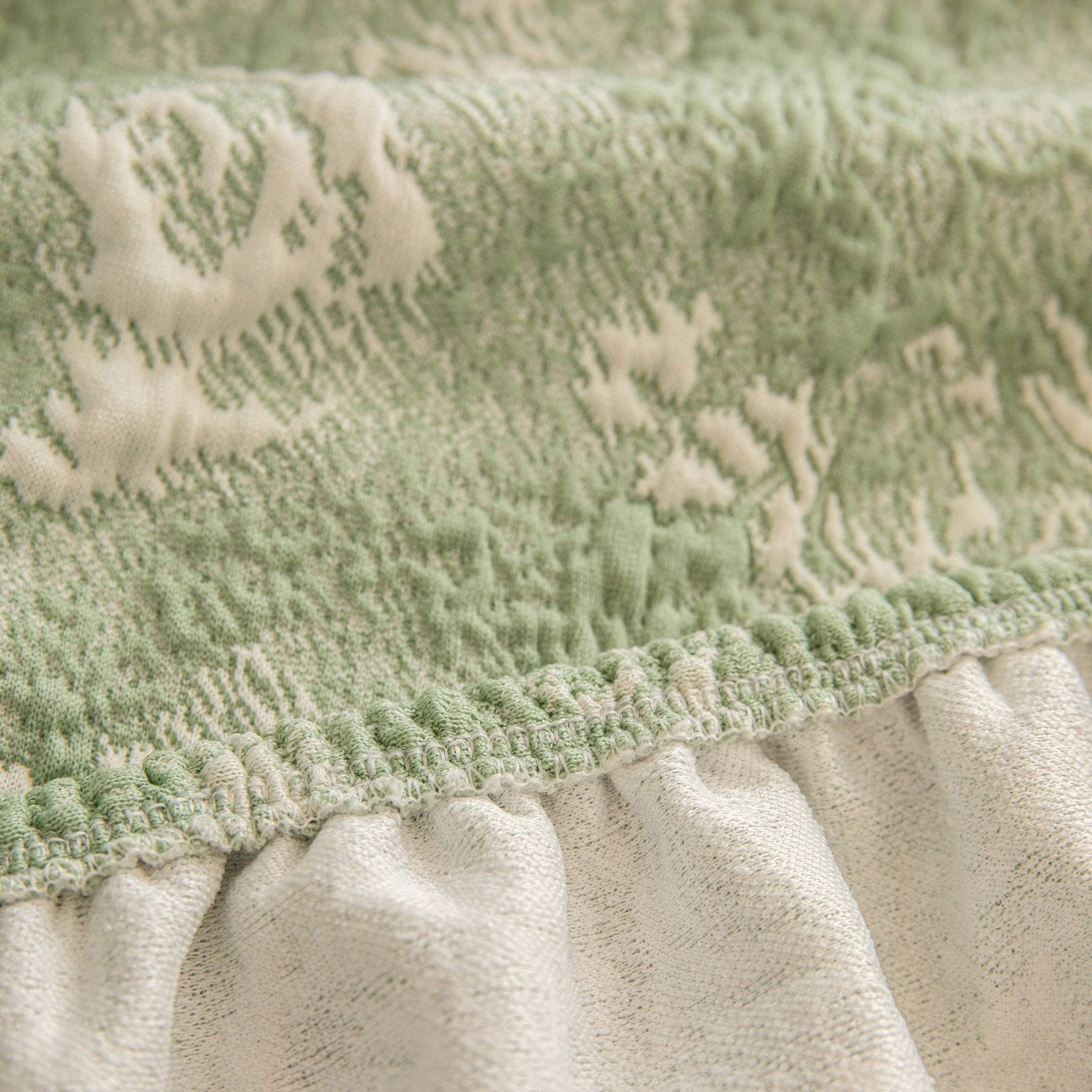 High Stretch Thick 3D Spacer Sofa Cover, Air-Layer Jacquard Cushioned Couch Slipcover - Ornate Home