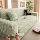 High Stretch Thick 3D Spacer Sofa Cover, Air-Layer Jacquard Cushioned Couch Slipcover - Ornate Home