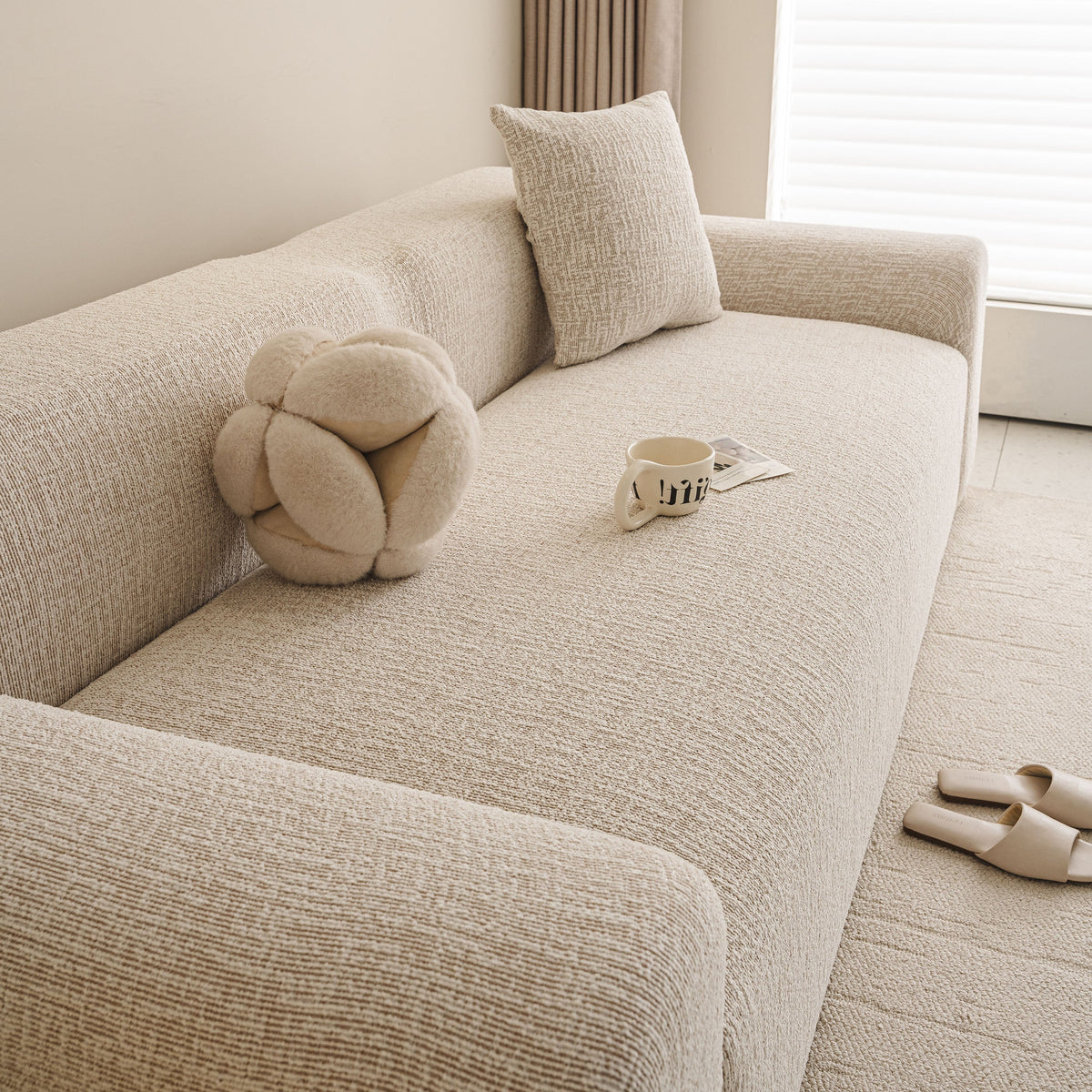 High Stretch Washable Slipcover, Non-Slip Washable Furniture Protector for Kids Pets - Ornate Home