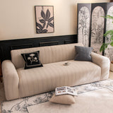 High Stretch Wheat Ear Embossed Textured Couch Slipcover, Water Repellent Sofa Cover - Ornate Home