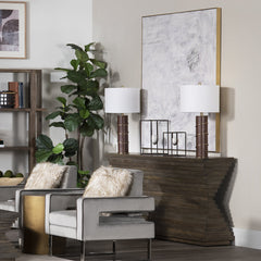 Highland Park Brown/Gray Console Table - Ornate Home
