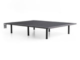 Highrise Charcoal Full Thin Deck Upholstered Platform Bed Frame - Ornate Home