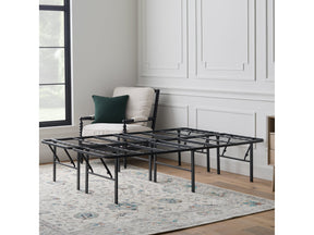 Highrise LT 18" Black Queen Bed Frame - Ornate Home
