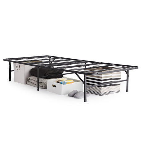 Highrise™ LT Black Cal King Bed Frame - Ornate Home