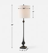 Hightower Black Buffet Lamp - Ornate Home