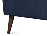 Hightower Blue Distilled Leather Chair - Ornate Home