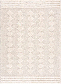 Hija Cream High-Low Area Rug - Clearance - Ornate Home