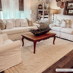 Hija Cream High-Low Area Rug - Clearance - Ornate Home