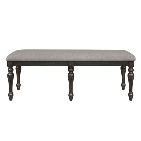 Hilara Dining Bench w/ Upholstered Seat - Ornate Home