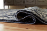 Hilcott Blue/Cream/Brown 7'10" x 10'6" Rug - Ornate Home