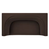 Hilda Chocolate Brown 67" Curved Back Performance Velvet Loveseat - Ornate Home