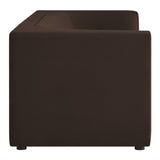 Hilda Chocolate Brown 86" Curved Back Performance Velvet Sofa - Ornate Home