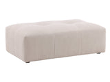 Hilda Cream Ottoman - Ornate Home