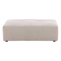 Hilda Cream Ottoman - Ornate Home