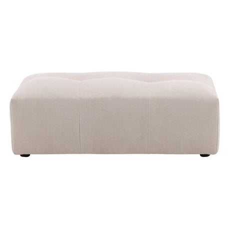 Hilda Cream Ottoman - Ornate Home