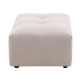 Hilda Cream Ottoman - Ornate Home