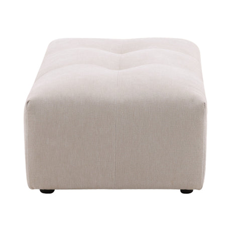 Hilda Cream Ottoman - Ornate Home