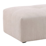 Hilda Cream Ottoman - Ornate Home