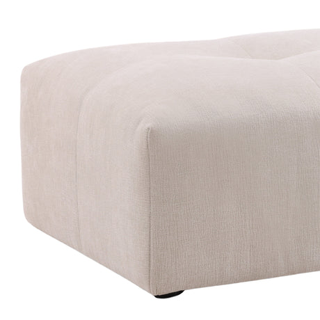 Hilda Cream Ottoman - Ornate Home