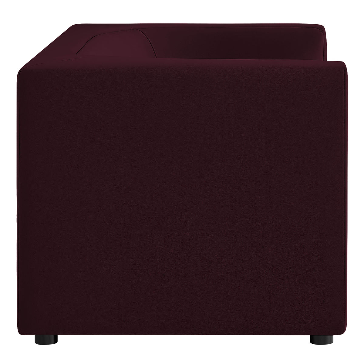 Hilda Mulberry 67" Curved Back Performance Velvet Loveseat - Ornate Home