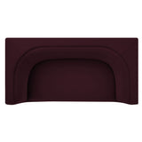 Hilda Mulberry 67" Curved Back Performance Velvet Loveseat - Ornate Home