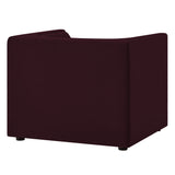 Hilda Mulberry Curved Back Performance Velvet Armchair - Ornate Home