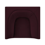 Hilda Mulberry Curved Back Performance Velvet Armchair - Ornate Home