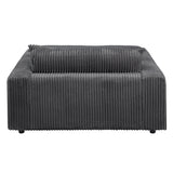 Hilde Gray Jumbo Corduroy Chaise w/2 Pillows - Ornate Home