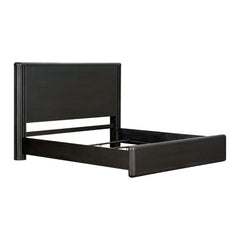 Hildesheim Black Eastern King Panel Bed - Ornate Home
