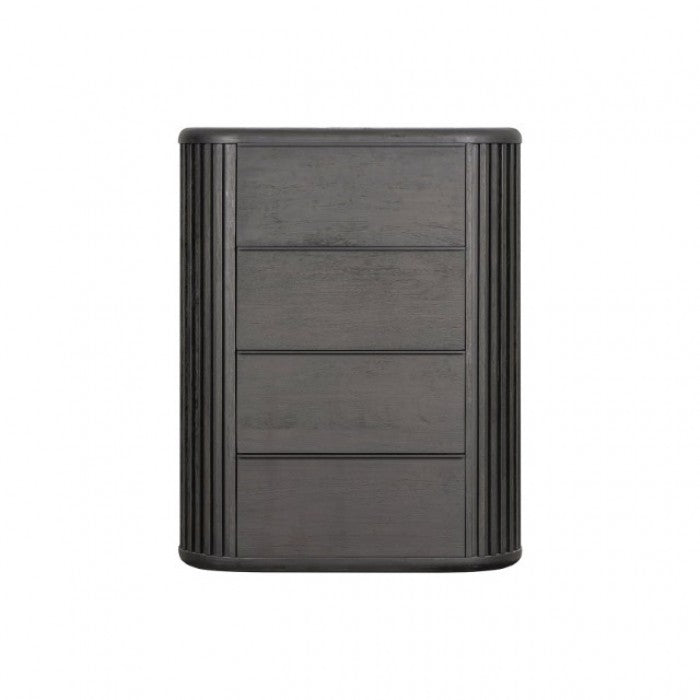 Hildesheim Black Queen 5 Piece Bedroom Set w/Chest (N1) - Ornate Home