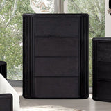 Hildesheim Black Queen 5 Piece Panel Bedroom Set w/Chest (N2) - Ornate Home