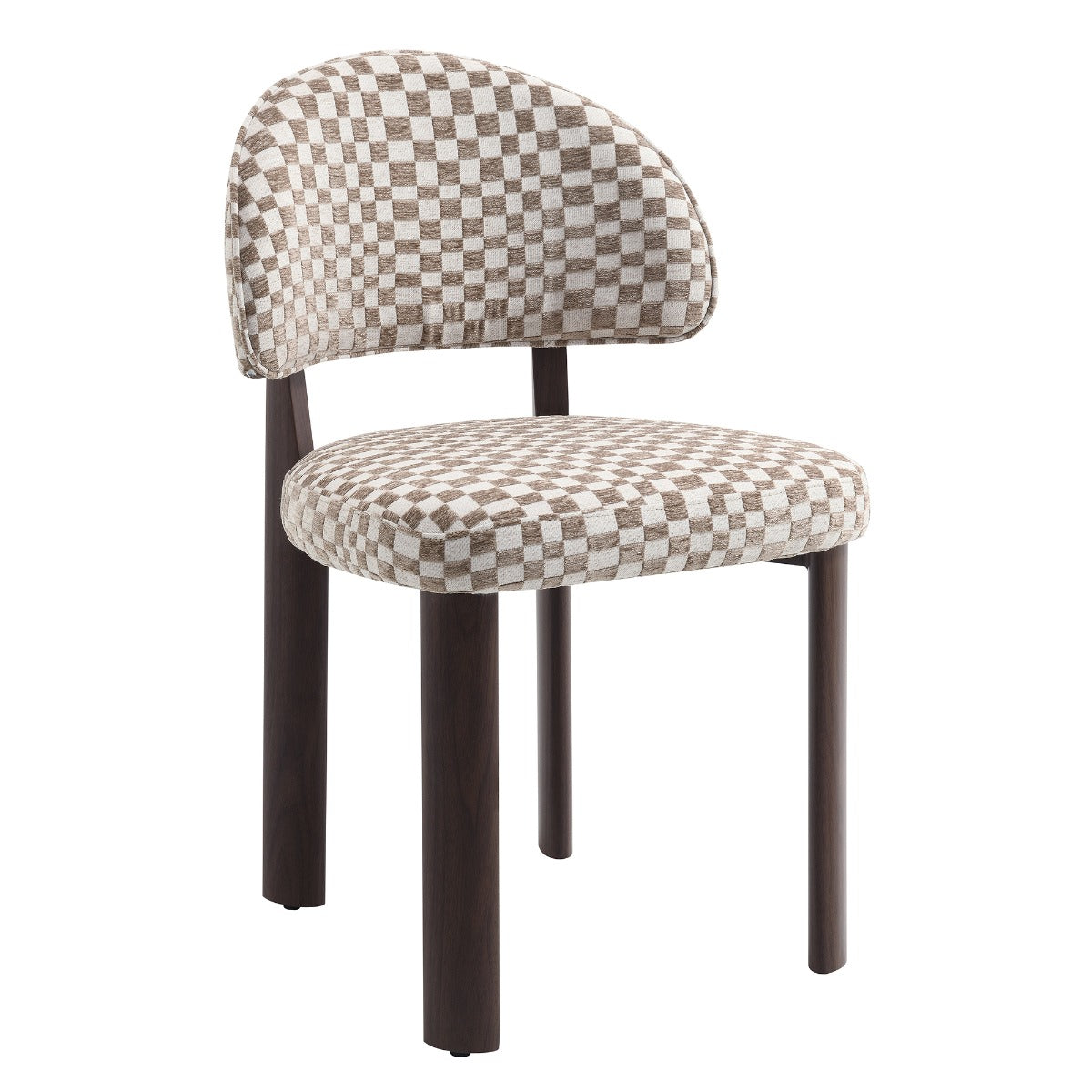 Hilina Brown Side Chair (Set-2) - Ornate Home