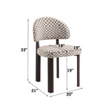 Hilina Brown Side Chair (Set-2) - Ornate Home