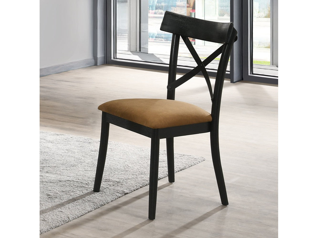 Hillary Brown Side Chair  (Set of 2) - Ornate Home