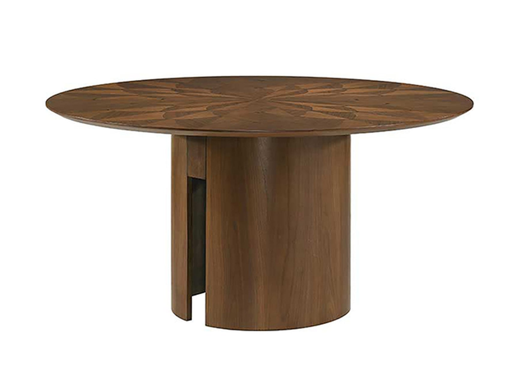 Hillerod Walnut 5 Pc. Round Dining Table Set - Ornate Home